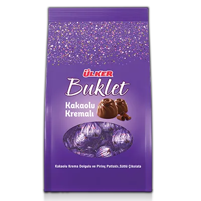  BUKLET MILK CHOCOLATE WITH CRISPED RICE AND COCOA CREAM PACK