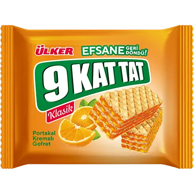 9 KAT TAT ORANGE CREAM WAFERS