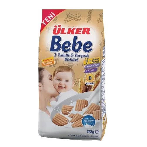 ÜLKER BEBE 3 TAHILLI TARÇINLI BİSKÜVİ 